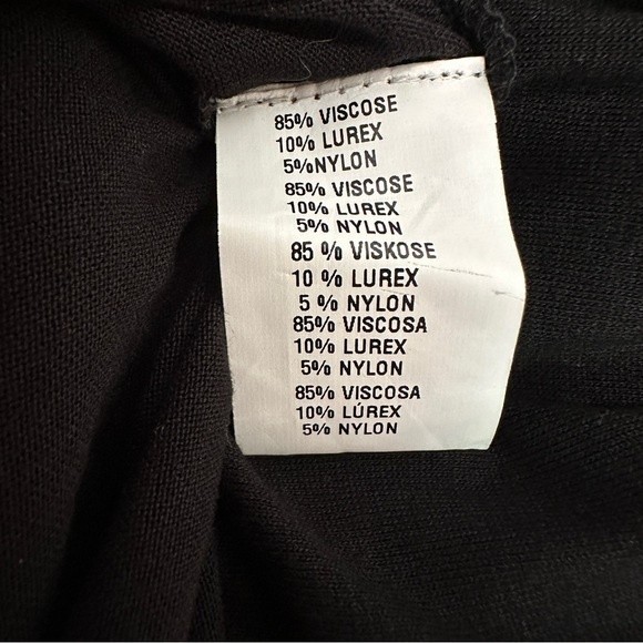 Anthropologie Bl-nk Sequin Embellished Blouse Size XS Black Bohemian NWT - Picture 11 of 14